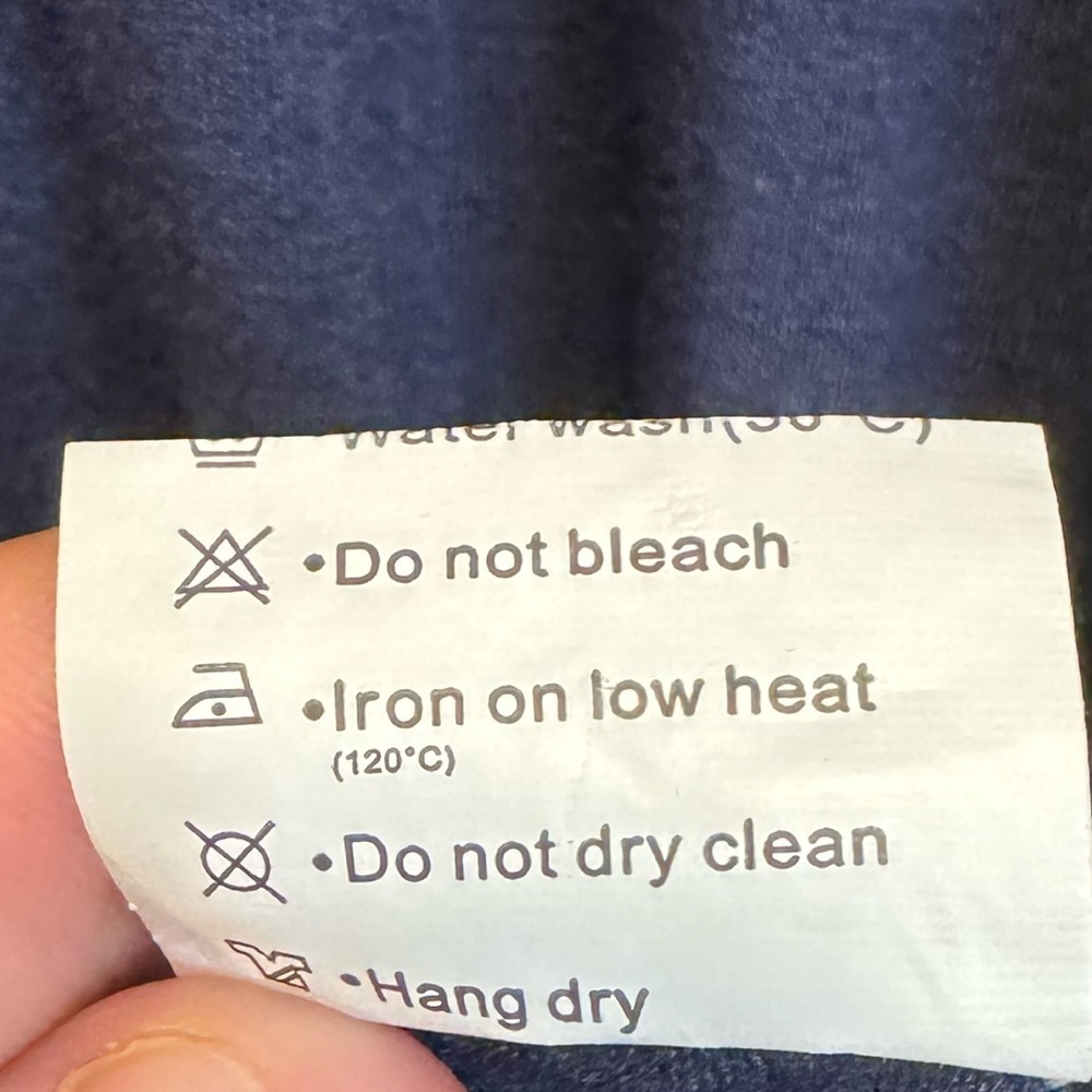 Berryou Navy Blue Cold Shoulder Dress Size L☀️ - Picture 12 of 12